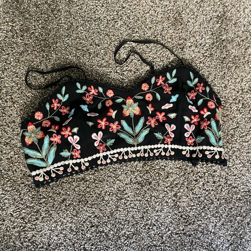 Floral crop top